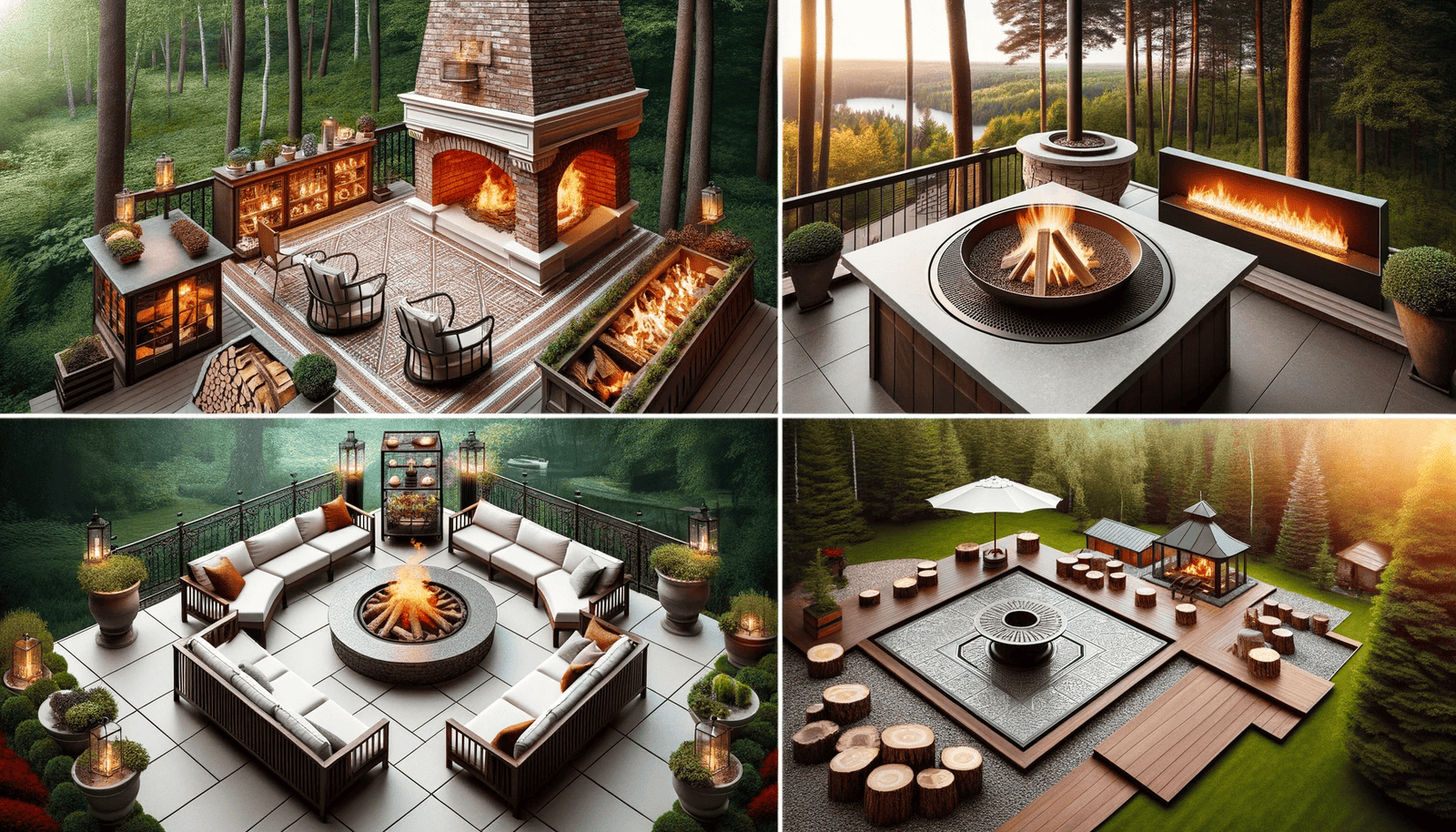 Types Of Outdoor Fireplaces
